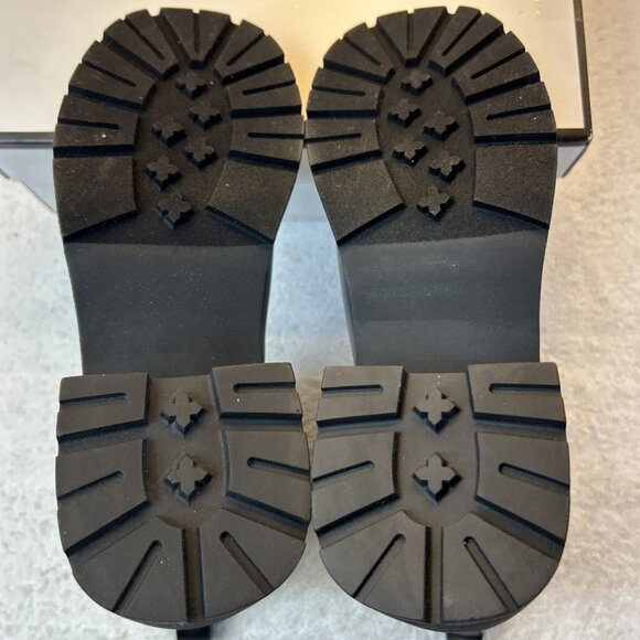 Steve Madden Ankle Boot Lug Sole Chunky Heel Brontey Chelsea BLK Women Sz 9 NEW - Picture 5 of 9